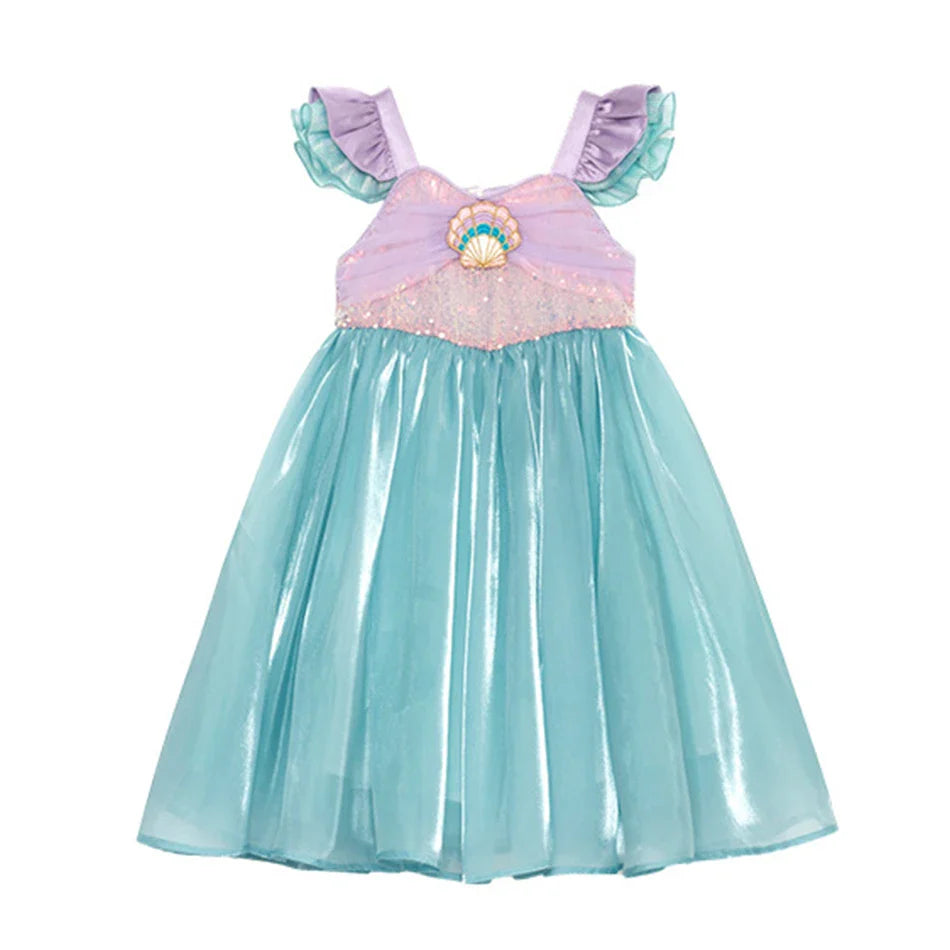 Princess Costume Kids Dress For Girls Cosplay Children Carnival Birthday Party Clothes Mermaid-Dollar Bargains Online Shopping Australia