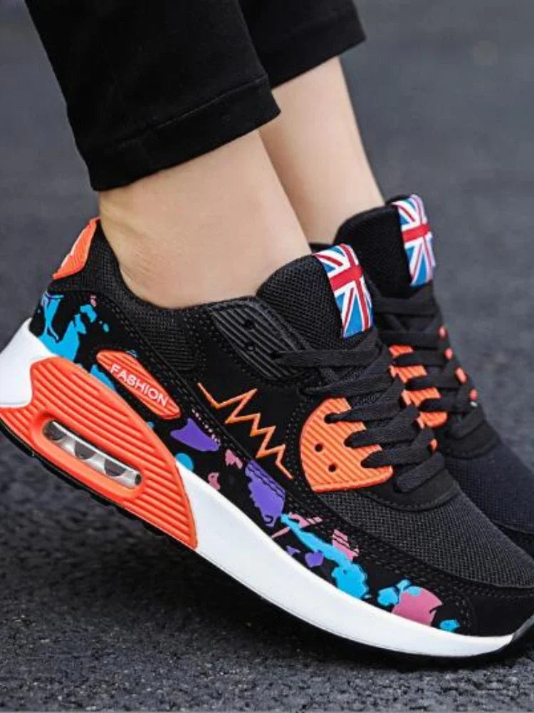 Air Platform Sneakers Women's Lace Up Wedge Women Casual Sport Shoes for Women Comfort Travel-Dollar Bargains Online Shopping Australia