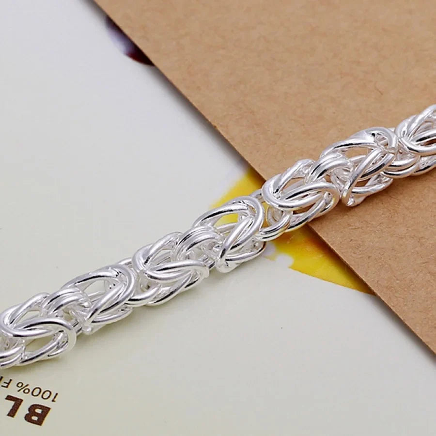 Silver Bracelets Chain Jewelry for Women Men Gift Fine Pretty Wedding 20cm-Dollar Bargains Online Shopping Australia