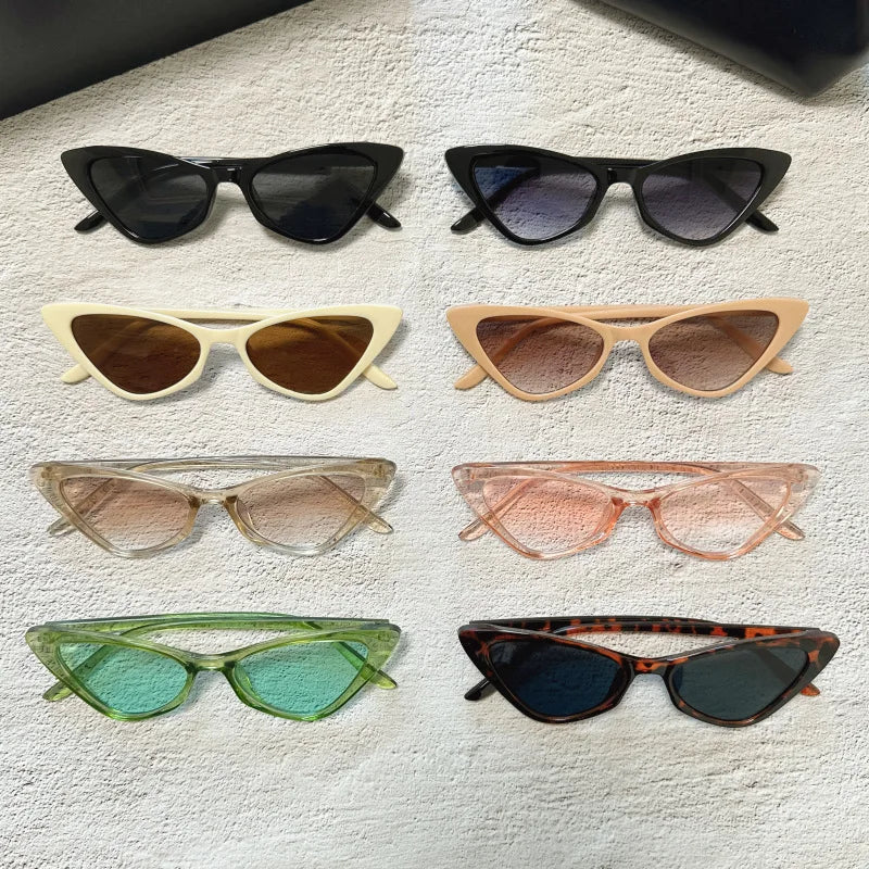 Cat Eye Sunglasses Small Triangle Female Sun Glasses Party Eyewear Accessory UV400-Dollar Bargains Online Shopping Australia