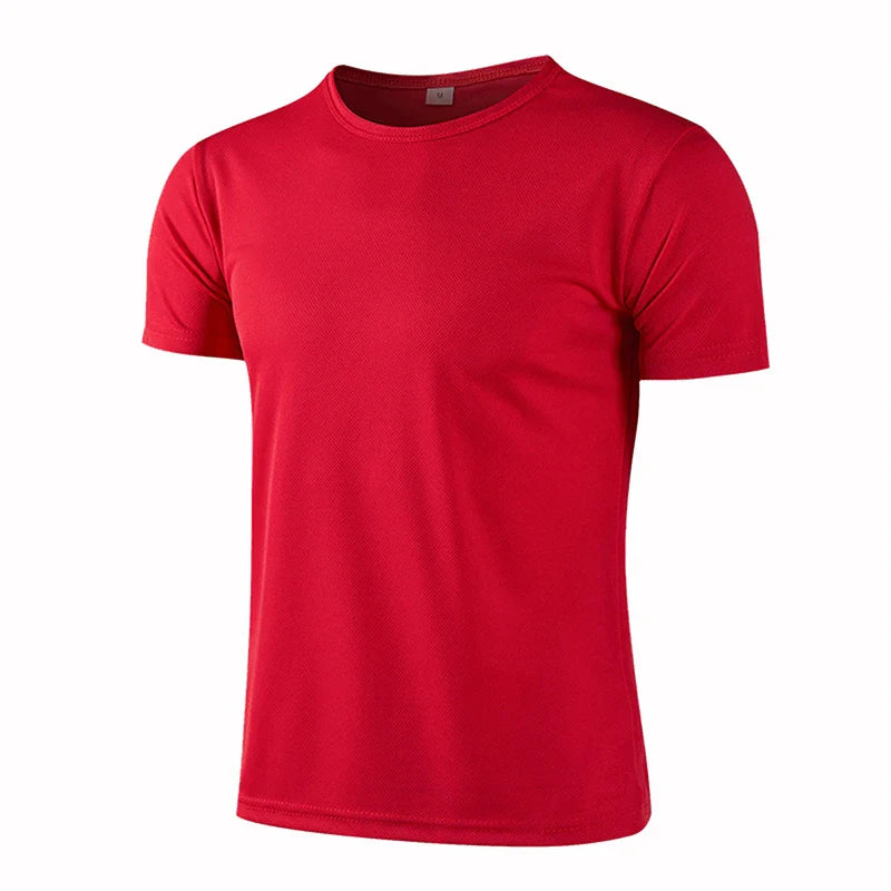 T Shirt Women Men O Neck Quick-dry Tees Women Simple Short Sleeve Solid Color Slim Fit T-Shirts For Unisex Tops Summer-Dollar Bargains Online Shopping Australia