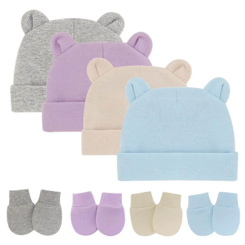 Newborn Winter Warm Beanie Hat Gloves for Baby Girls Boys Infant Toddler-Dollar Bargains Online Shopping Australia