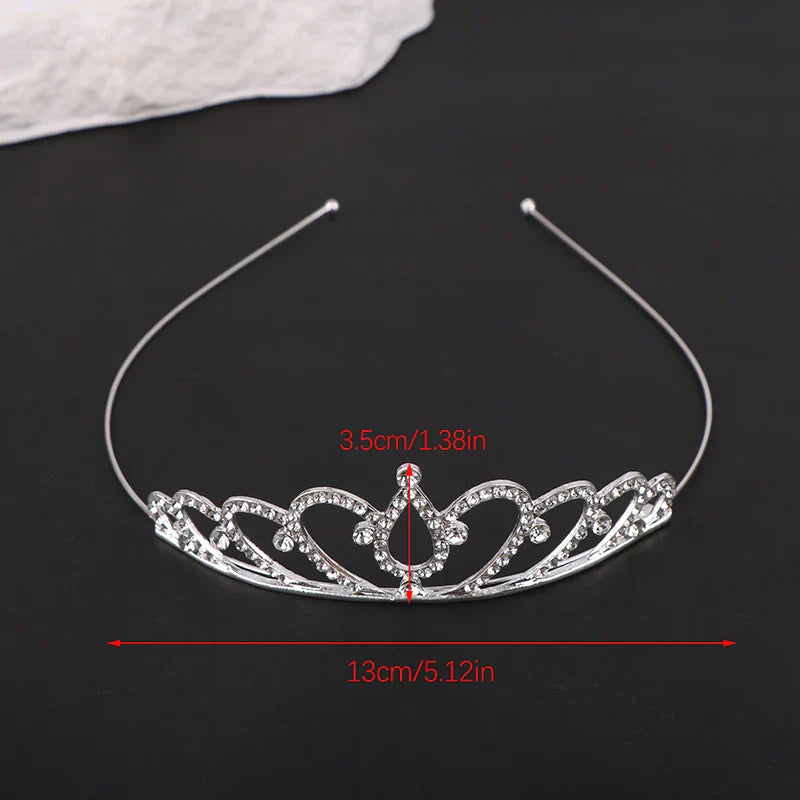 Sweet Princess Tiara Birthday Party Crown Performance Party Decorative Queen Tiaras Beauty Pageant Bride Wedding Hair Jewelry-Dollar Bargains Online Shopping Australia