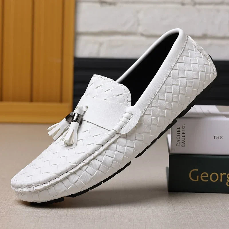 Designer Leather Casual Shoes for Men High Quality Fashion Comfortable Man's Loafers Flats Driving Shoes-Dollar Bargains Online Shopping Australia