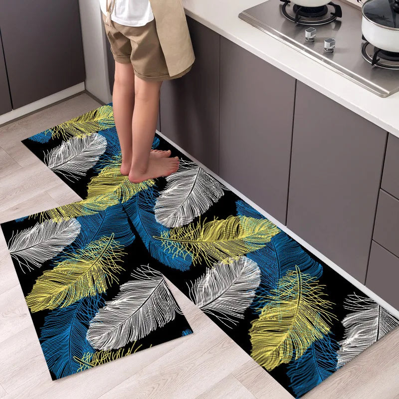 Long Kitchen Carpet for Floor Home Entrance Doormat Bedroom Living Room Decor Bedside Rug Hallway Balcony Bathroom Anti-Slip Mat