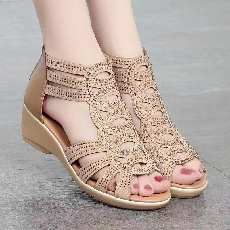 Roman SandalsSoft Sole Outer Wear Women's Wedge Shoes Fashion Casual Designer Shoes-Dollar Bargains Online Shopping Australia