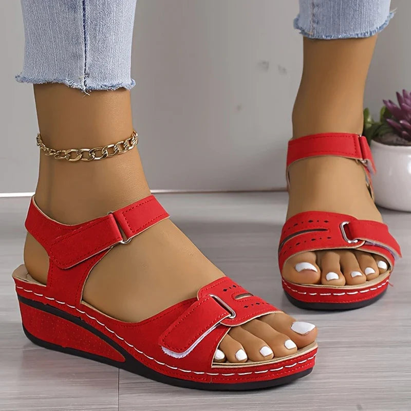 Women Sandals Summer Shoes Open Toe Shoes Woman Plus Size Wedge Sandals-Dollar Bargains Online Shopping Australia