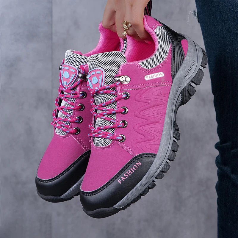 Mountaineering Shoes Fashion Women's Hiking Shoes Outdoor Sports Anti Slip Walking Shoes