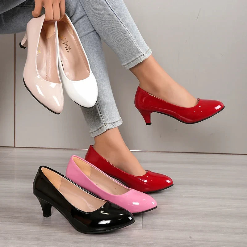 Women Pumps Nude Shallow Mouth Women Shoes Fashion Office Work Wedding Party Shoes Ladies Low Heel Shoes Summer Heels-Dollar Bargains Online Shopping Australia