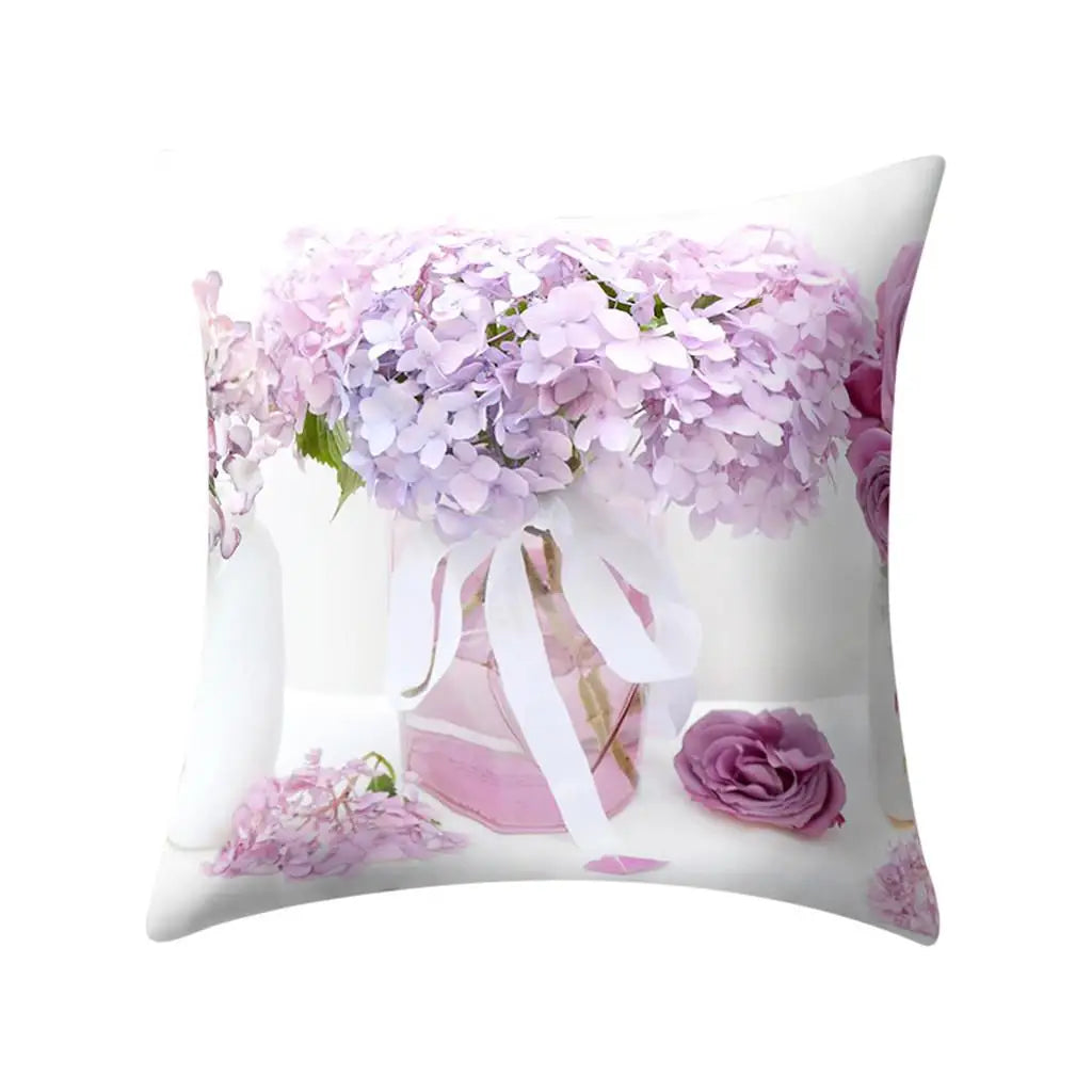 Floral Print Pillow Cover Sofa Cushion Home Decor-Dollar Bargains Online Shopping Australia