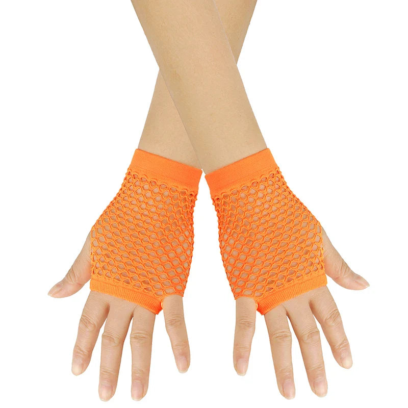 Womens Short Fishnet Net Gloves Fingerless Mesh Gloves Punk Rock Fancy Night Club Party Arm Warmer Gloves Sexy Gloves Hot-Dollar Bargains Online Shopping Australia