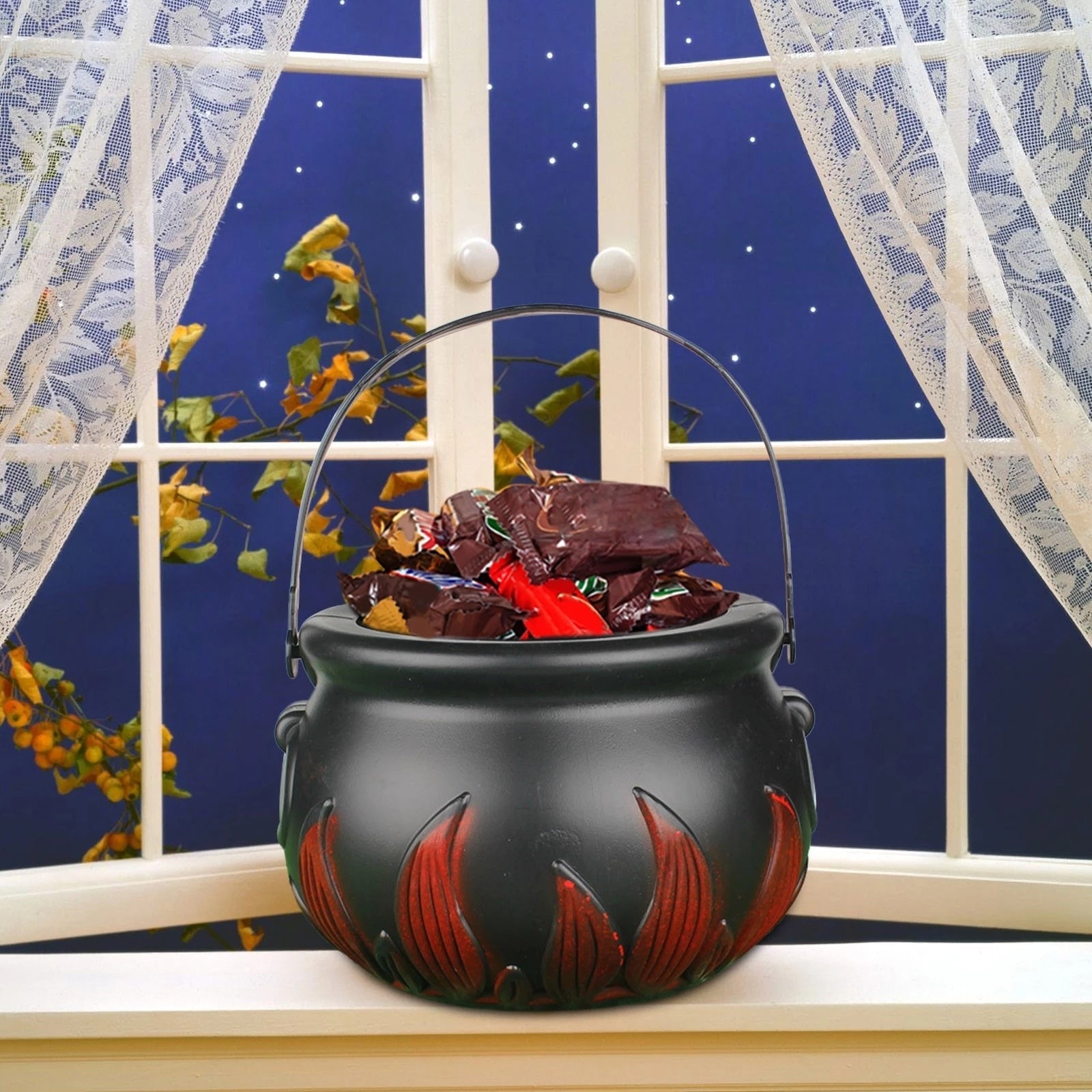 Christmas Candy Bucket Pot Witch Skeleton Cauldron Holder Jar Trick or Treat Christmas Party Decoration Props Kids Toy-Dollar Bargains Online Shopping Australia