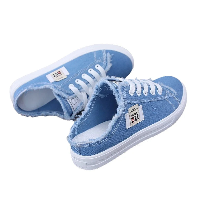 Women Canvas Shoes flat sneakers women casual shoes low upper lace up white shoes