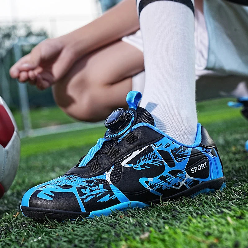 Kids Soccer Shoes FG/TF Football Boots Professional Cleats Grass Training Sport Footwear Boys Outdoor