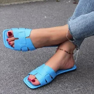 Summer Slippers Women Luxury Outdoor Beach Flip Flops Female Flat Sandals Woman Trend Design Slides Shoes-Dollar Bargains Online Shopping Australia