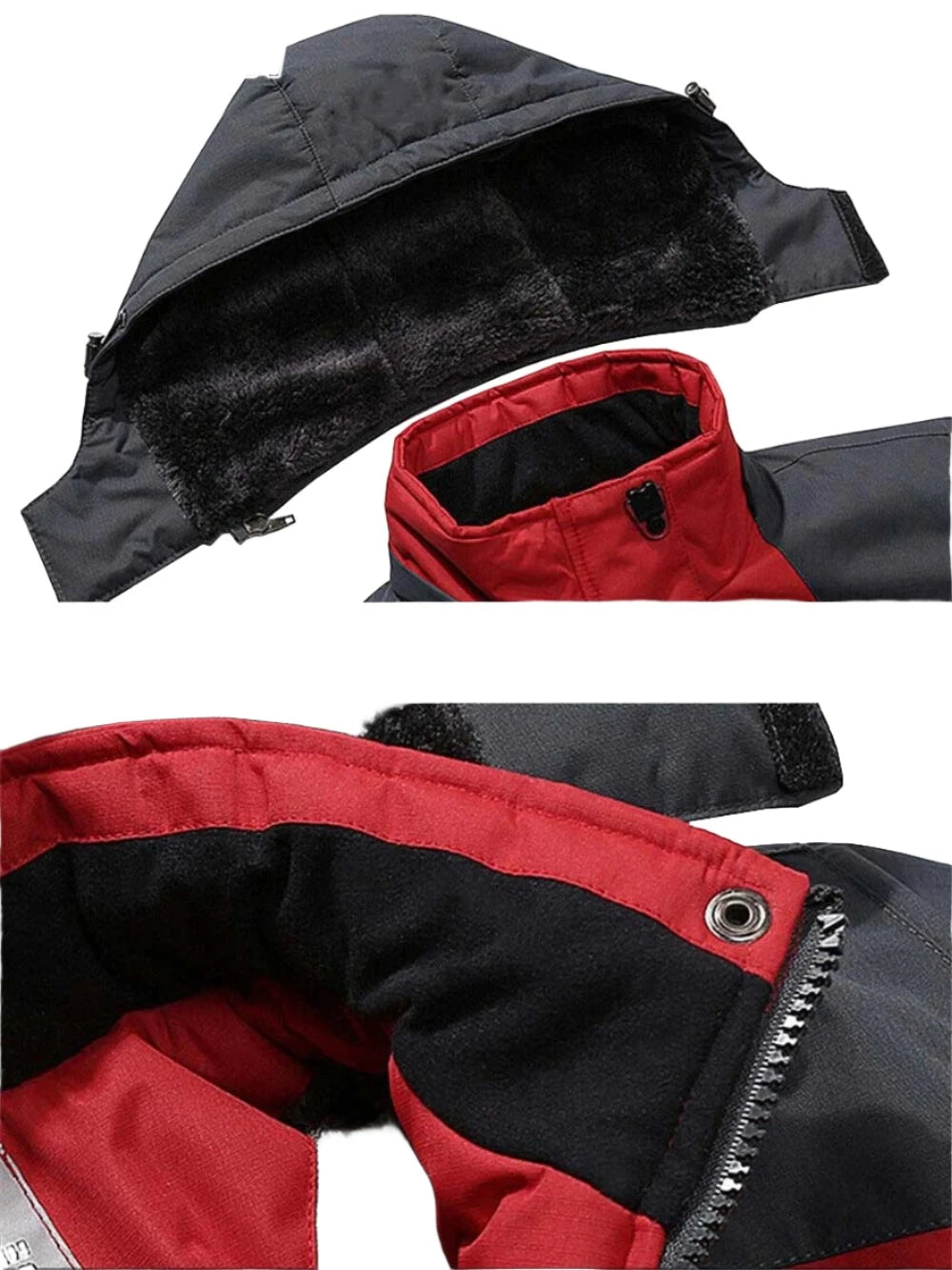 Fleece Lining Mountain Jackets Mens Hiking Jackets Outdoor Removable Hooded Coats Ski Snowboard Parka Winter Outwear