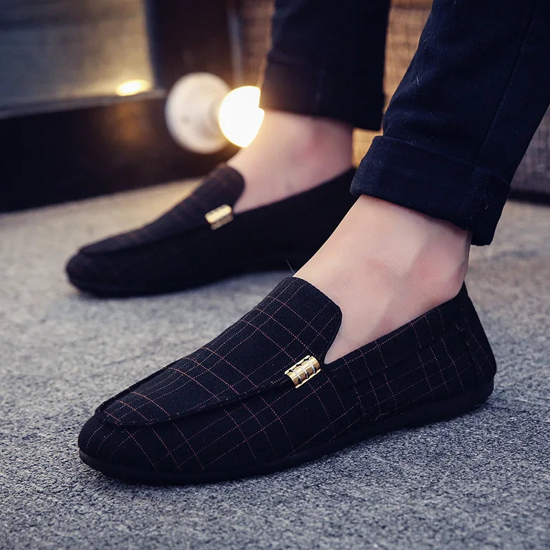 Men's Casual Shoes Red Loafers Cleat Shoes Metal Trim Driving Moccasin Soft Comfortable Casual Shoes Men's Sneakers Flats-Dollar Bargains Online Shopping Australia