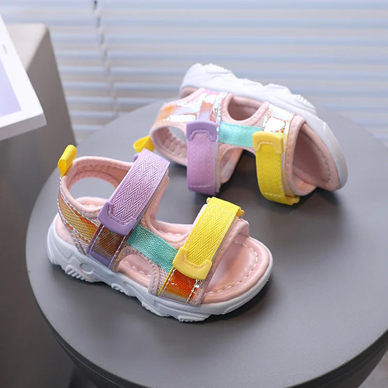 Children's Soft Comfy Sandals Non-Skid Soles Kids Sandals for Baby Girls Children Beach Shoes