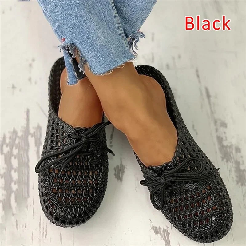 Flip-flops Summer Shoes Women Sandals Fashion Hollow Out Breathable Beach Shoes Lace-up Ladies Slippers Sandals-Dollar Bargains Online Shopping Australia