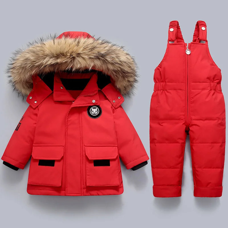 Children Clothing Set Baby Winter Warm Down Jackets parka Boys Thick Jumpsuit Infant overcoat toddler Girl Clothes Kids Snowsuit-Dollar Bargains Online Shopping Australia