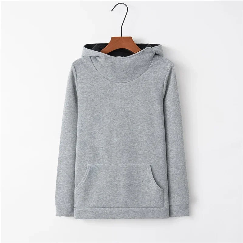 Hoodies Women Tracksuit Solid Color Fashion Long Sleeve Pullovers Christmas Casual Warm Hooded Sweatshirts Tops-Dollar Bargains Online Shopping Australia