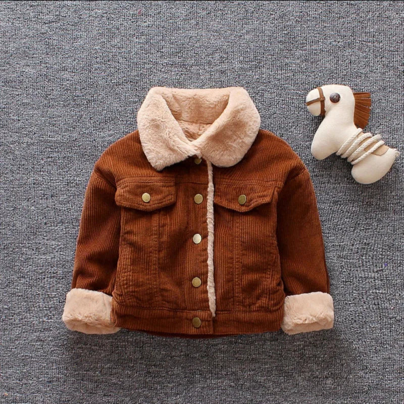 Baby Girl Clothes Children Boys Thicken Warm Jacket Kids Coat Toddler Casual Cotton Costume Infant Sportswear