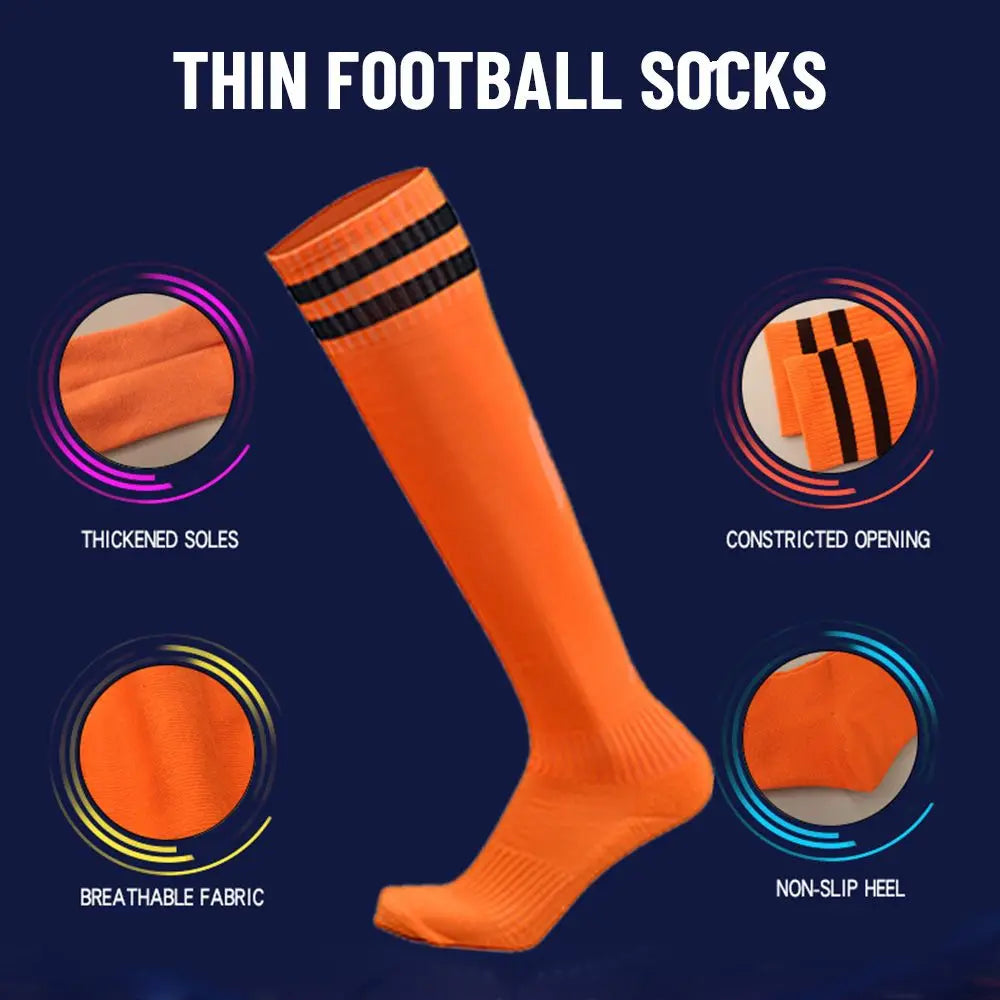Sports Football Socks Non-slip Grip Football Socks Children Outdoor Running Fitness Socks