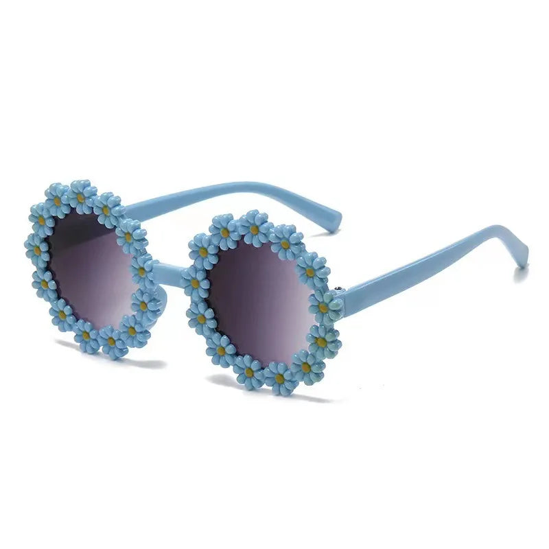 Children Fashion Trendy Sun Flower Sunglasses Cute Lovely Daisy Shape Sun Glasses for Boys Girls Kids Party Eyewear UV400 Shades-Dollar Bargains Online Shopping Australia