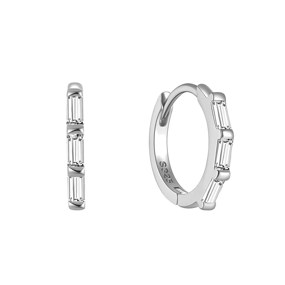 Sterling Silver Glossy Hoop Earrings Gold Color Tiny Cartilage Piercing Small Huggie Earring Fine Jewelry Accessories-Dollar Bargains Online Shopping Australia