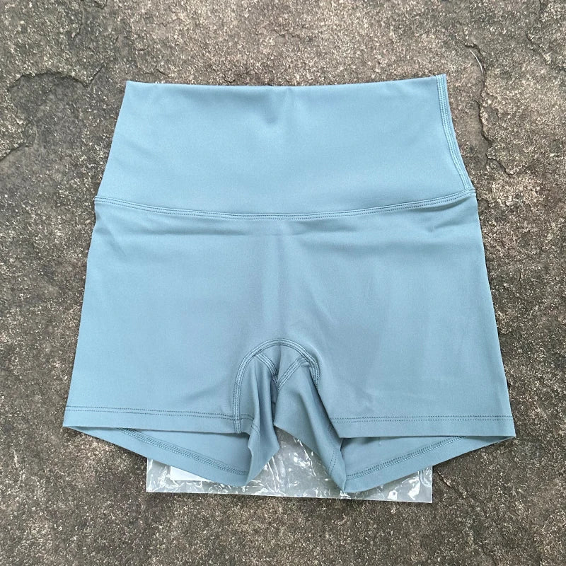 Women Sports Shorts High Waist Yoga Shorts Slim Fit Butt Lift Gym Running High Elastic Biker Shorts-Dollar Bargains Online Shopping Australia