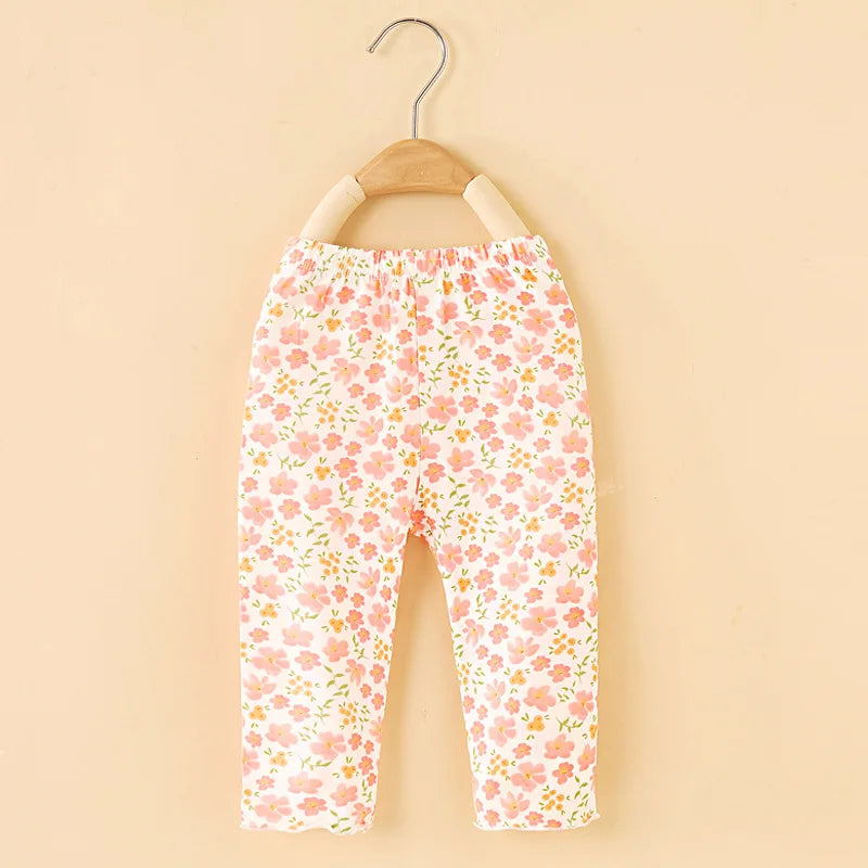 Girls Cropped Trousers Summer Cartoon Baby Girls Cool Capri Pants Thin Baby Pants-Dollar Bargains Online Shopping Australia