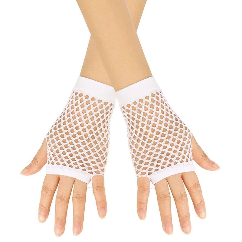 Womens Short Fishnet Net Gloves Fingerless Mesh Gloves Punk Rock Fancy Night Club Party Arm Warmer Gloves Sexy Gloves Hot-Dollar Bargains Online Shopping Australia