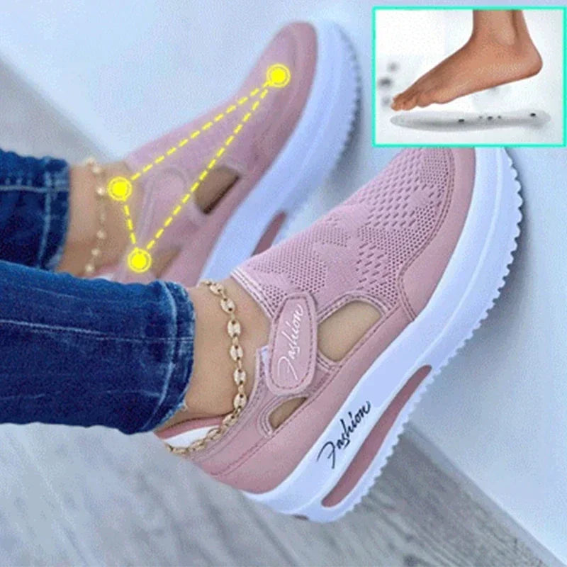 Women Sneakers High Quality Tennis Female Canvas Casual Shoes Ladies Platform Hollow Out Sport Shoes