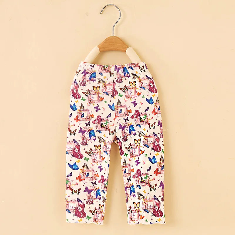 Girls Cropped Trousers Summer Cartoon Baby Girls Cool Capri Pants Thin Baby Pants-Dollar Bargains Online Shopping Australia