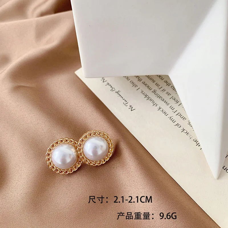 Pearl Ear Clip Earring For Women Non Piercing Clips On Earrings Stud Jewelry Fake Piercing Crystal Ear Cuffs Fashion Gifts-Dollar Bargains Online Shopping Australia