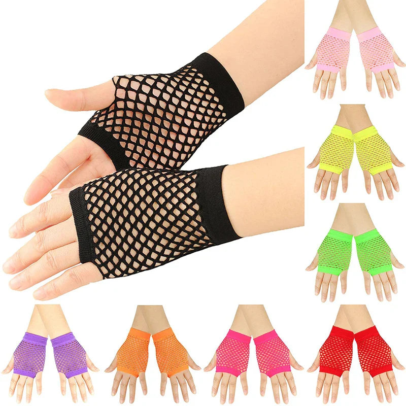 Womens Short Fishnet Net Gloves Fingerless Mesh Gloves Punk Rock Fancy Night Club Party Arm Warmer Gloves Sexy Gloves Hot-Dollar Bargains Online Shopping Australia