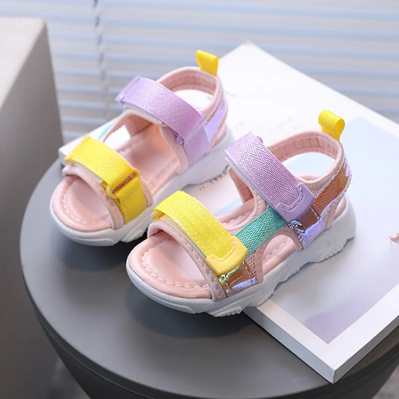 Children's Soft Comfy Sandals Non-Skid Soles Kids Sandals for Baby Girls Children Beach Shoes