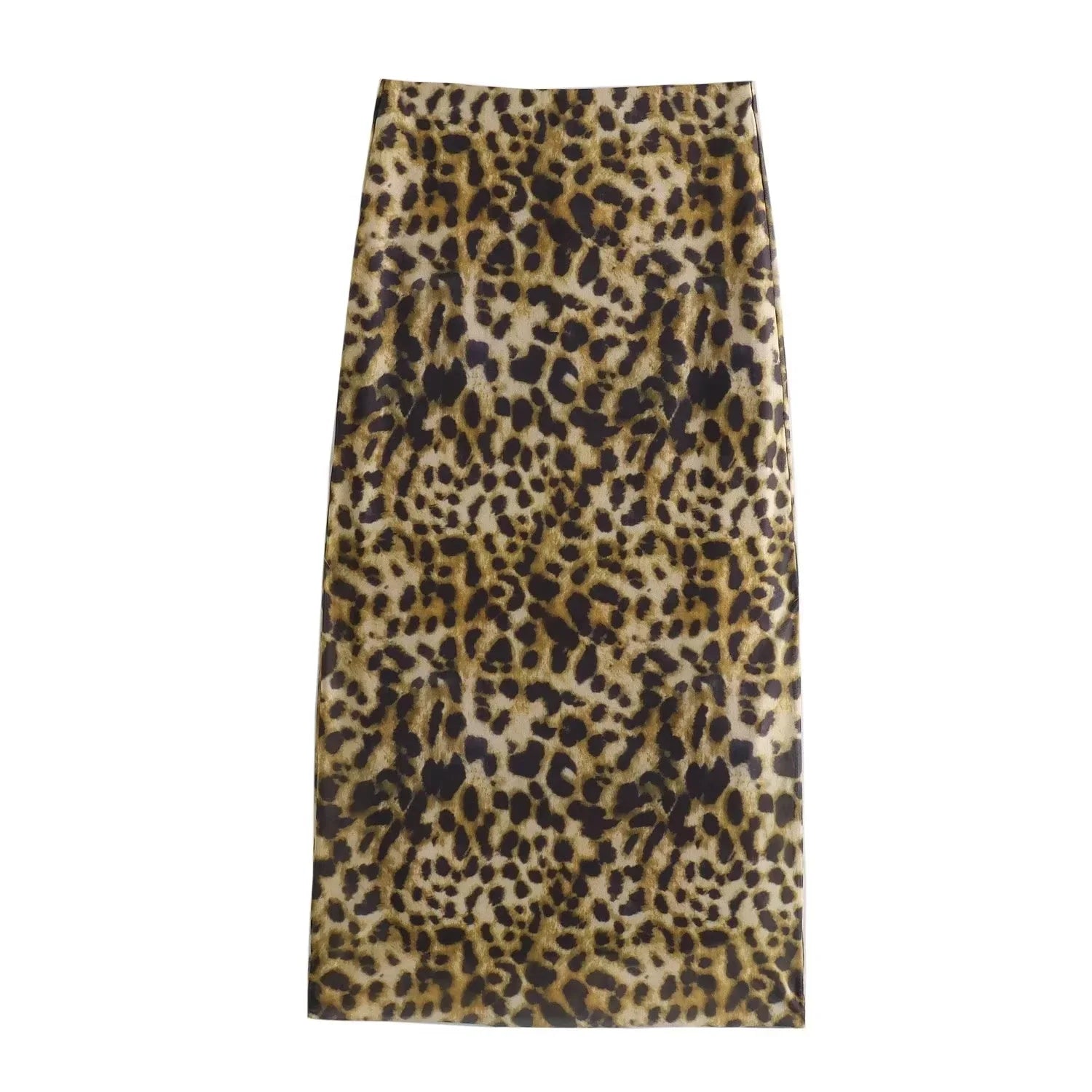 Women Leopard Tulle Midi Skirt High Waist Elasticated Waistband Long Skirts Streetwear-Dollar Bargains Online Shopping Australia