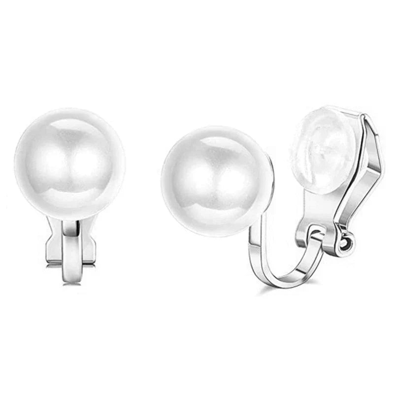 Pearl Ear Clip Earring For Women Non Piercing Clips On Earrings Stud Jewelry Fake Piercing Crystal Ear Cuffs Fashion Gifts-Dollar Bargains Online Shopping Australia