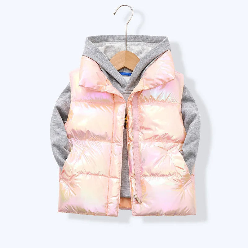 Girls Down Vests Children Clothing For Girls Boys Warm Outerwear Coat Autumn Fashion Teens Kids Jackets Vest-Dollar Bargains Online Shopping Australia