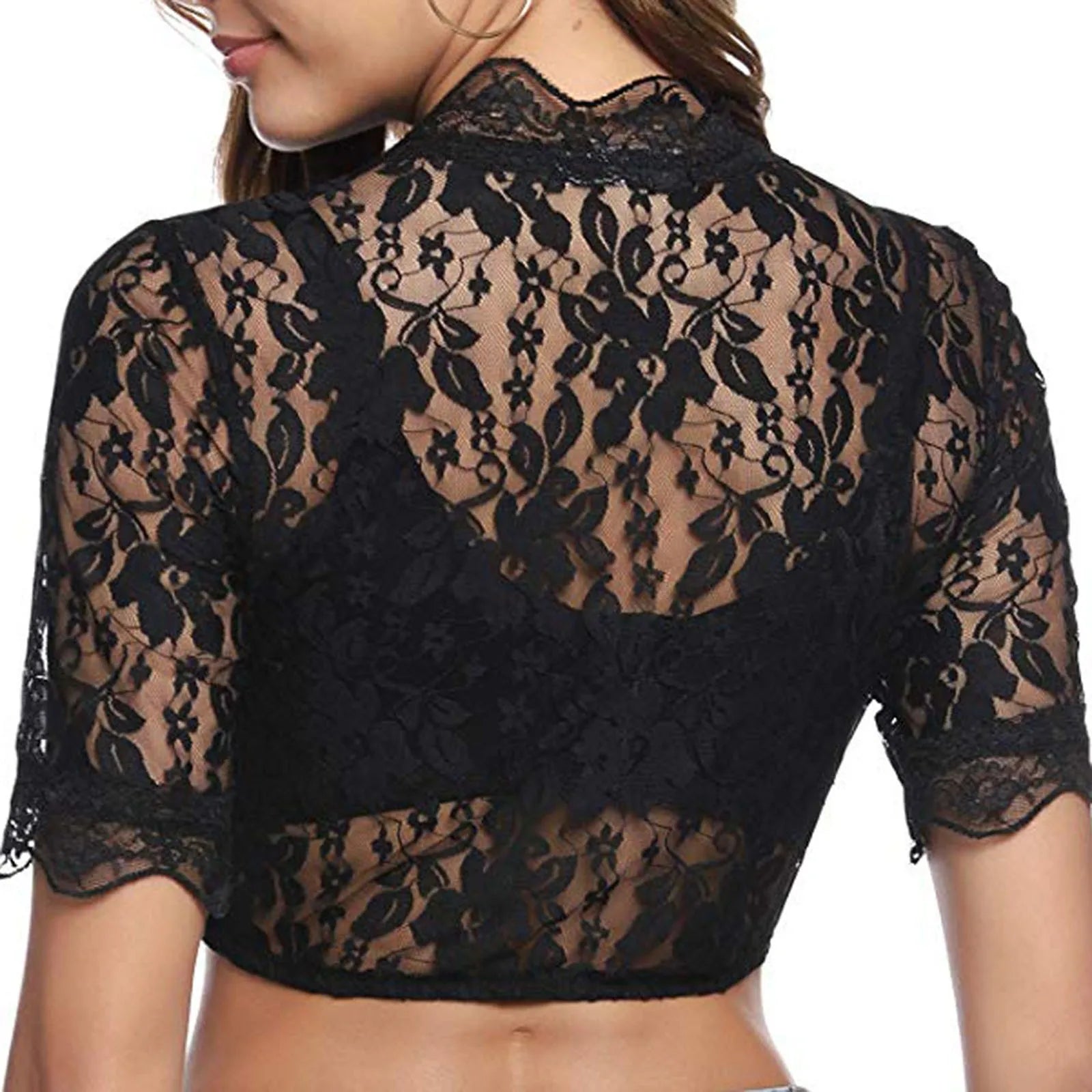 Tops Blouses Black Women's Blouse Lace Cutout Lingerie Corset Lingerie-Dollar Bargains Online Shopping Australia