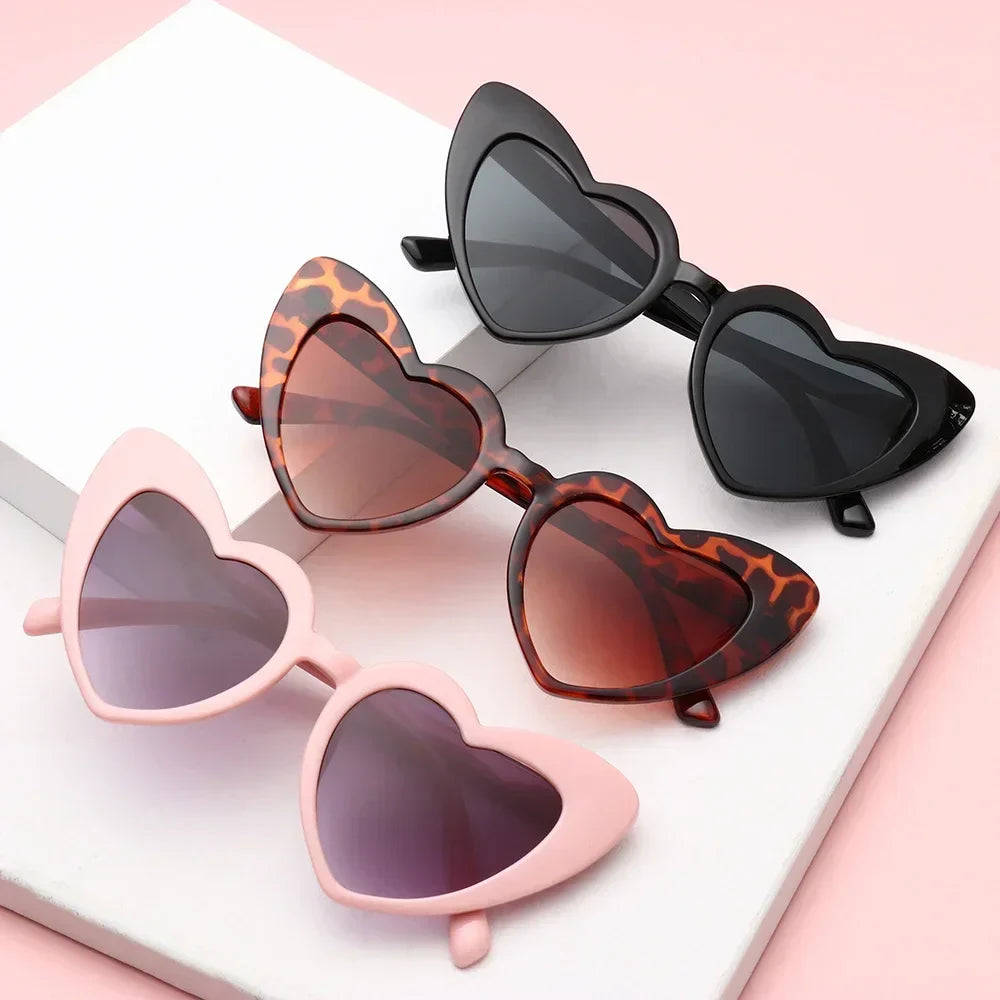 Love Heart Shaped Sunglasses Women Big Frame Fashion Cute Sexy Retro Cat Eye Vintage Sun Glasses UV400 Protection Unisex Eyewear-Dollar Bargains Online Shopping Australia