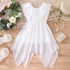 Summer Toddler Baby Girl Dress Princess Sleeveless Dress Infants Lace Beach Boho White Party Dresses Fashion Dress