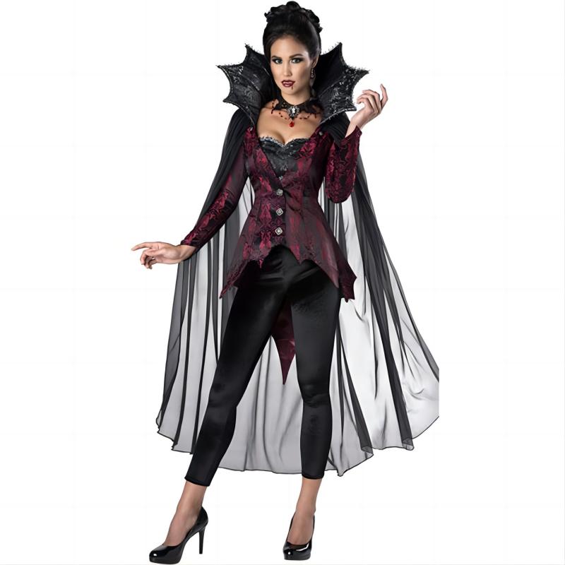 Vampire Demon Queen Costume European and American Halloween Costume Cosplay Role Playing Black Widow Costume-Dollar Bargains Online Shopping Australia