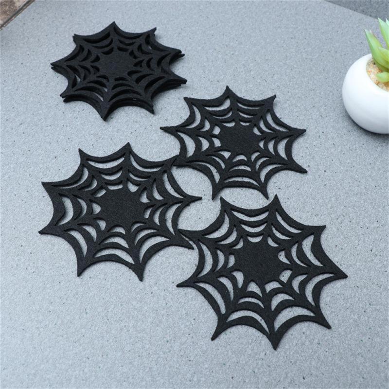 1/2/3PCS Coasters Spider Web Decorative Halloween Themed Decorarion Supplies Doilies Placemats for Store Home-Dollar Bargains Online Shopping Australia