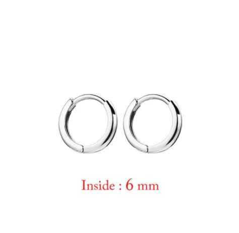 2PC Stainless Steel Little Huggies Hoop Earrings For Women Tiny Crystal Zirconia Pendant Cartilage Earrings Piercing Jewelry-Dollar Bargains Online Shopping Australia