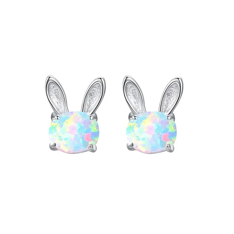 Unicorn Stud Earrings for Little Girl Kids Crystal Cat Butterfly Rainbow Heart Star Earring-Dollar Bargains Online Shopping Australia