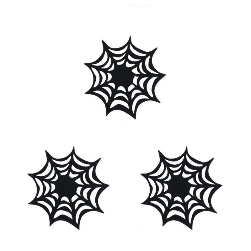 1/2/3PCS Coasters Spider Web Decorative Halloween Themed Decorarion Supplies Doilies Placemats for Store Home-Dollar Bargains Online Shopping Australia