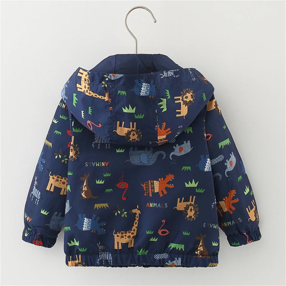 Childrens Coat Cartoon Cute Cherry Blossom Hooded Zipper Everyday Versatile Boys Jacket Top