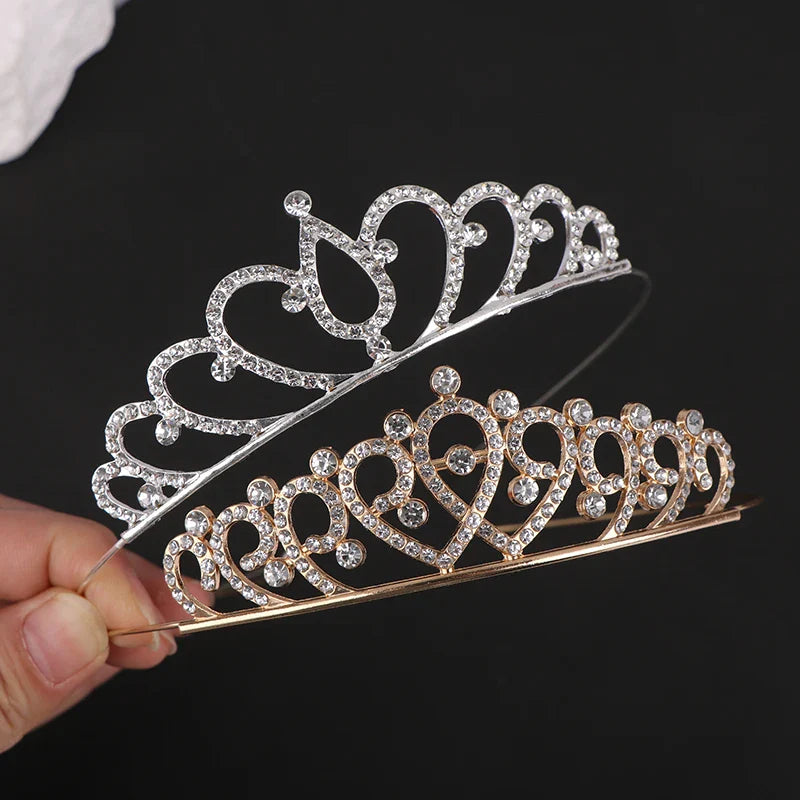 Sweet Princess Tiara Birthday Party Crown Performance Party Decorative Queen Tiaras Beauty Pageant Bride Wedding Hair Jewelry-Dollar Bargains Online Shopping Australia